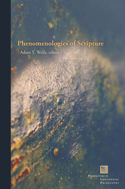 Book cover of Phenomenologies of Scripture