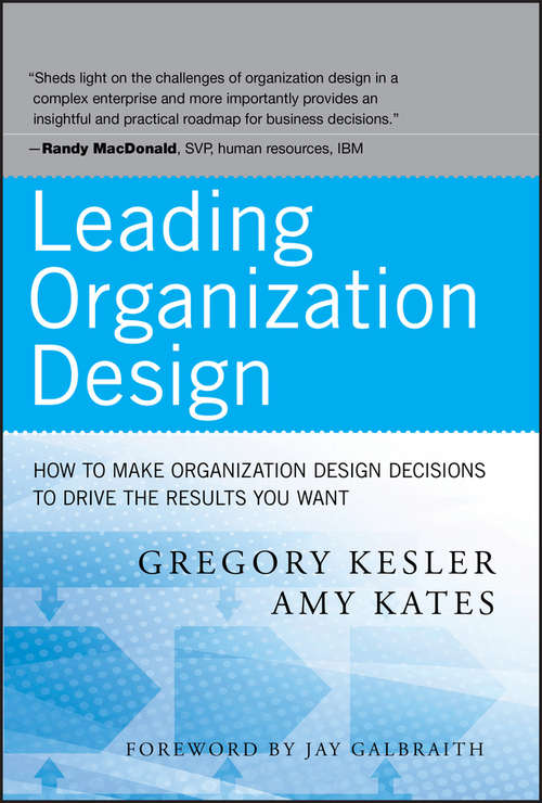 Book cover of Leading Organization Design