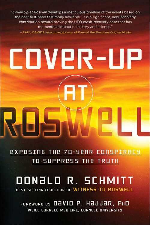 Book cover of Cover-Up at Roswell: Exposing the 70-Year Conspiracy to Suppress the Truth