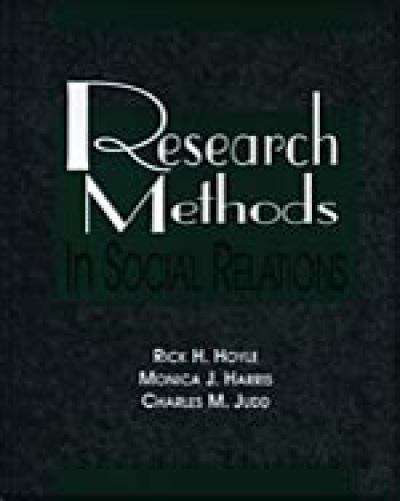 Research Methods in Social Relations (7th edition)
