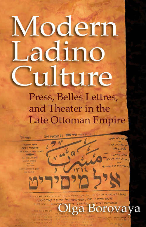 Book cover of Modern Ladino Culture
