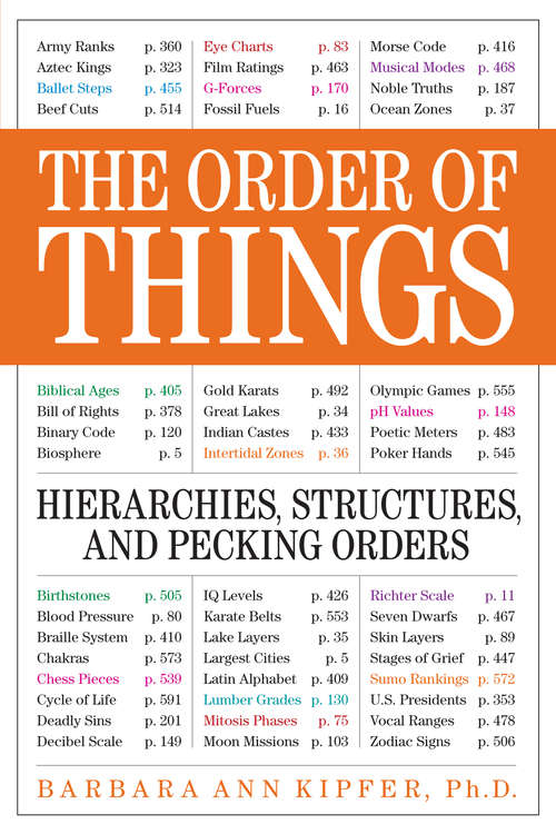 Book cover of The Order of Things: Hierarchies, Structures, and Pecking Orders