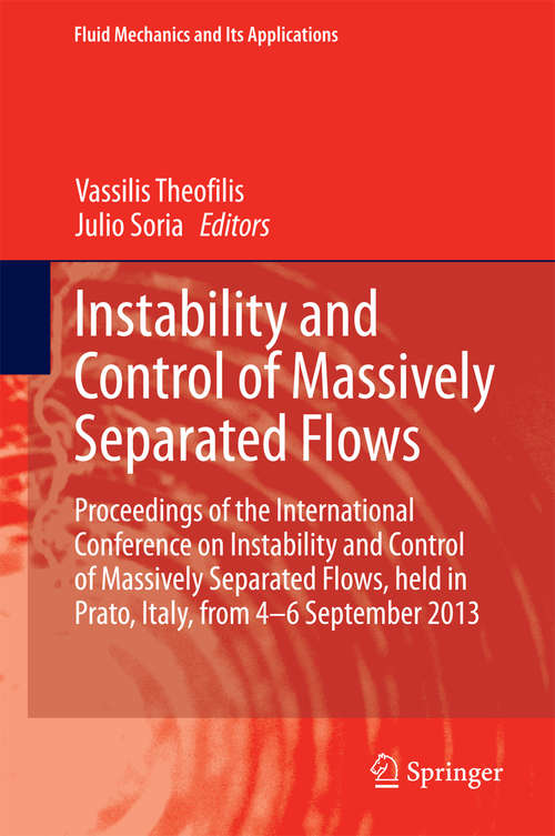 Book cover of Instability and Control of Massively Separated Flows