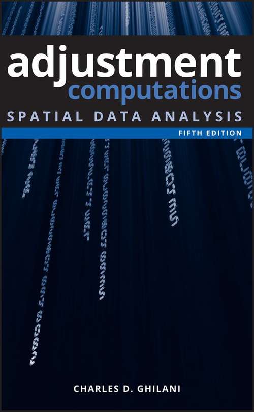 Book cover of Adjustment Computations