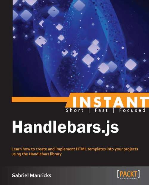 Book cover of Instant Handlebars.js