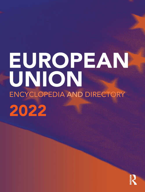 Book cover of European Union Encyclopedia and Directory 2022 (22)