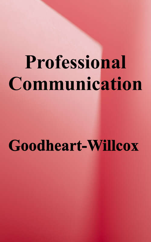 Book cover of Professional Communication