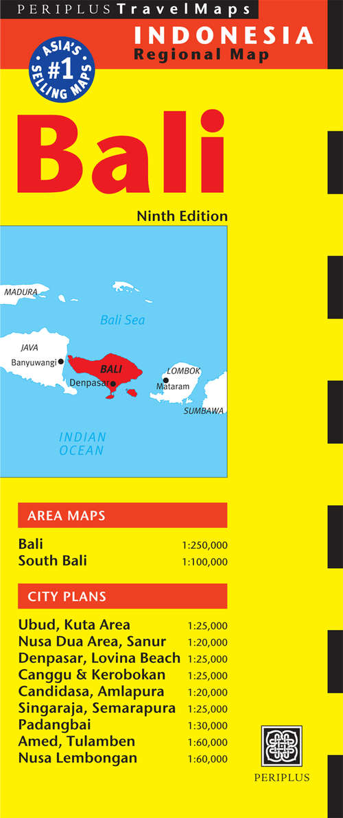 Book cover of Bali Travel Map Ninth Edition