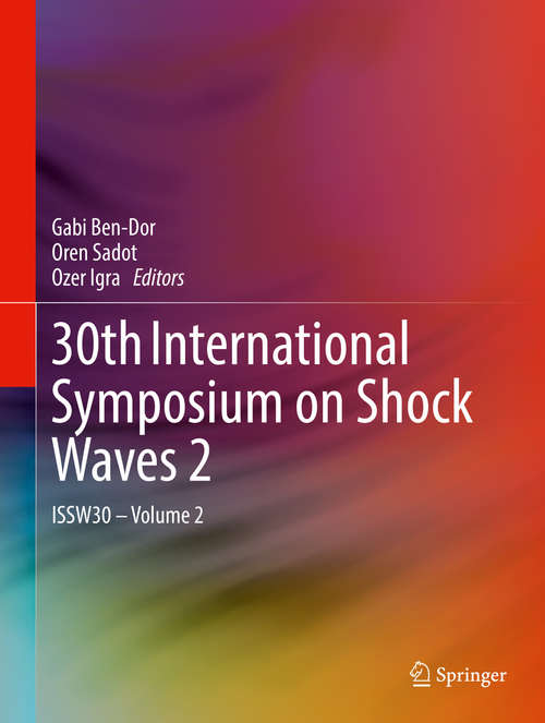 Book cover of 30th International Symposium on Shock Waves 2