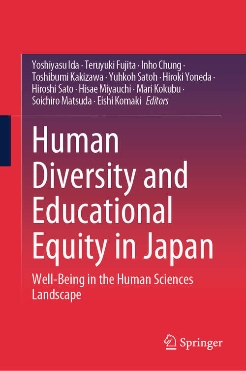 Book cover of Human Diversity and Educational Equity in Japan: Well-Being in the Human Sciences Landscape