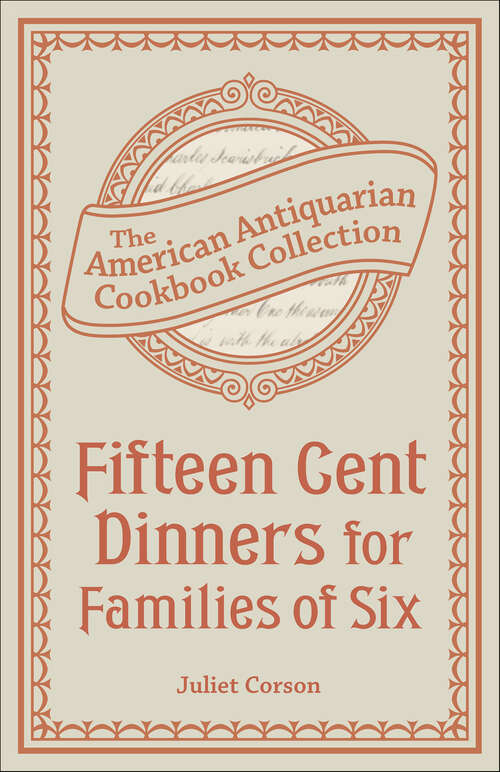 Book cover of Fifteen Cent Dinners for Families of Six
