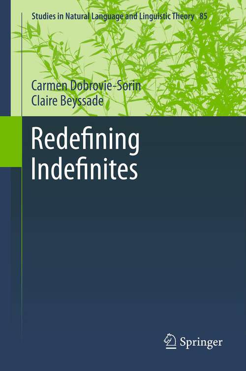 Book cover of Redefining Indefinites