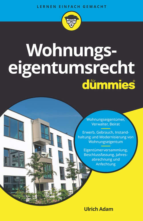 Book cover of Wohnungseigentumsrecht für Dummies (Für Dummies)