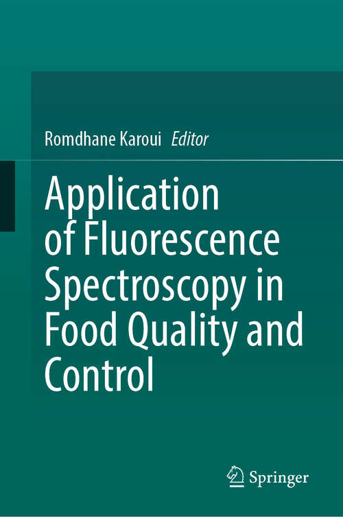 Book cover of Application of Fluorescence Spectroscopy in Food Quality and Control