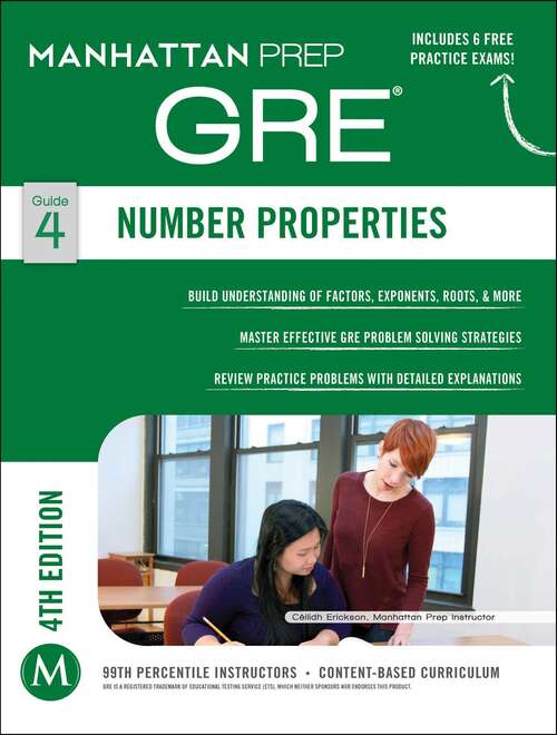 Book cover of GRE Number Properties (Manhattan Prep GRE Strategy Guides)