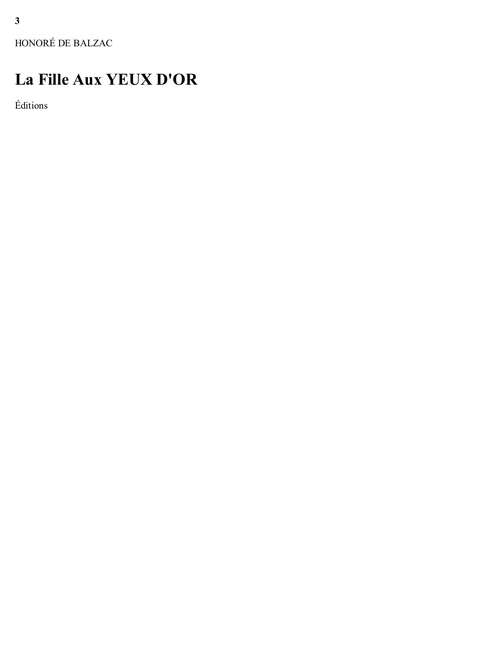 Book cover of La Fille Aux Yeux D'or