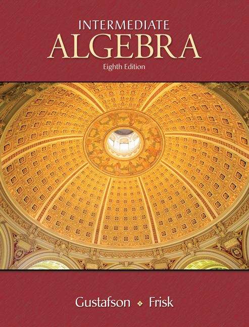 Book cover of Intermediate Algebra (8th Edition)