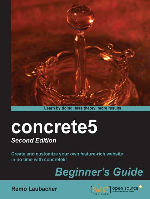 Book cover of concrete5 Beginner's Guide Second Edition