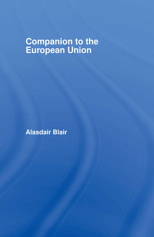 Book cover of Companion to the European Union