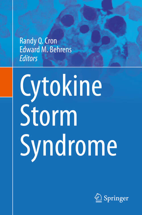 Book cover of Cytokine Storm Syndrome (1st ed. 2019)