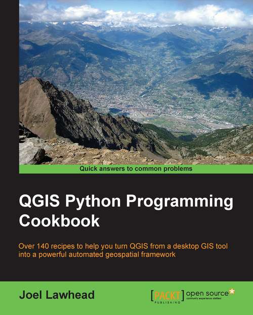 Book cover of QGIS Python Programming Cookbook