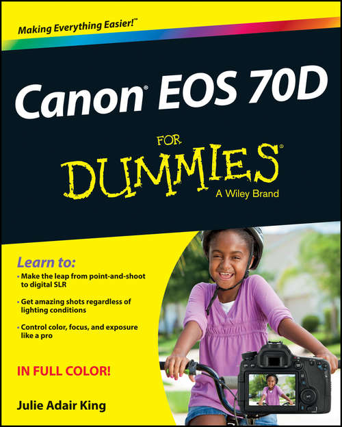 Book cover of Canon EOS 70D For Dummies