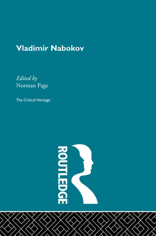 Book cover of Vladimir Nabokov