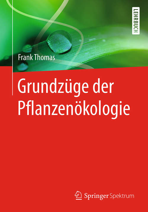 Book cover of Grundzüge der Pflanzenökologie