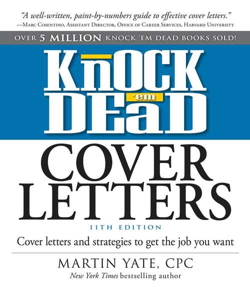 Book cover of Knock 'em Dead Cover Letters