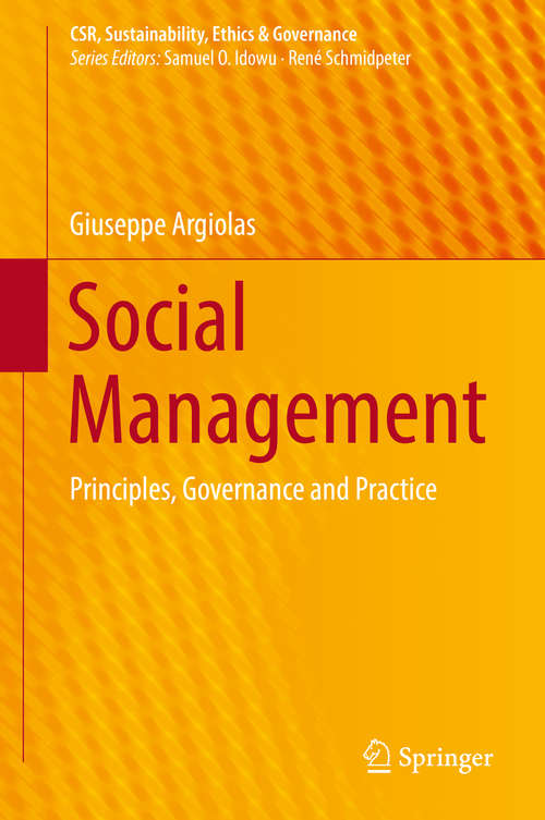 Book cover of Social Management