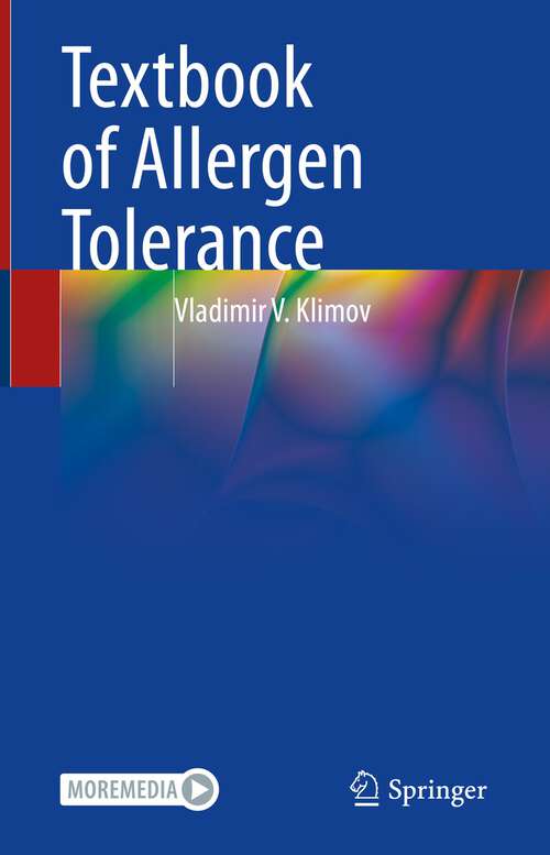 Book cover of Textbook of Allergen Tolerance (1st ed. 2022)