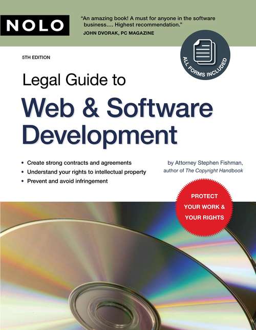 Book cover of Legal Guide to Web & Software Development