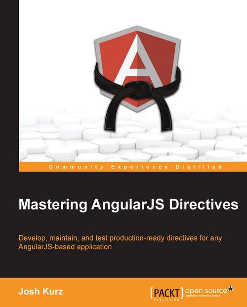 Book cover of Mastering AngularJS Directives
