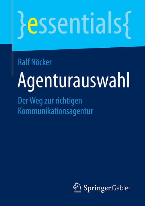 Book cover of Agenturauswahl