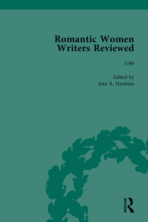 Book cover of Romantic Women Writers Reviewed, Part I Vol 1