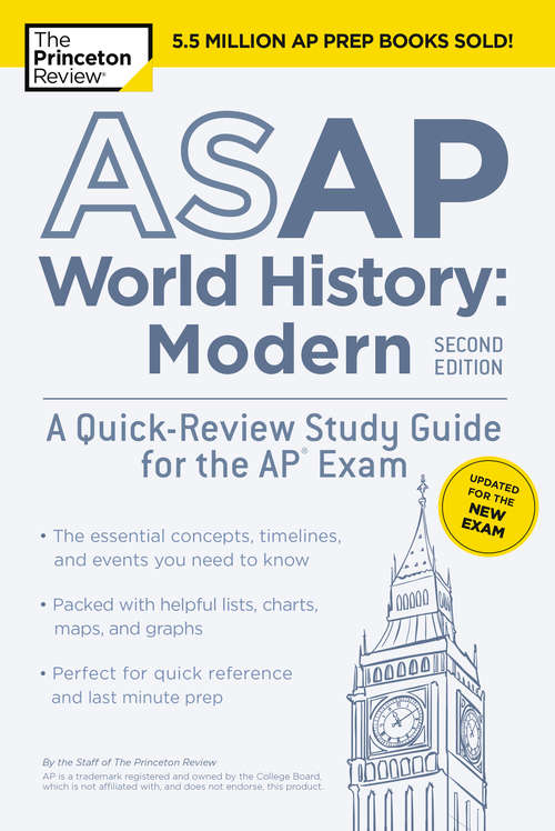 Book cover of ASAP World History: Modern, 2nd Edition: A Quick-Review Study Guide for the AP Exam (College Test Preparation)