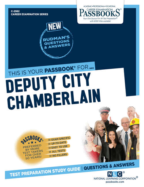 Book cover of Deputy City Chamberlain: Passbooks Study Guide (Career Examination Series)