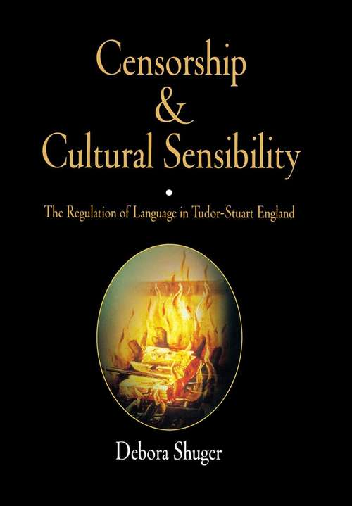 Book cover of Censorship and Cultural Sensibility