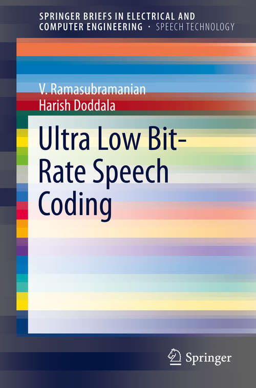 Book cover of Ultra Low Bit-Rate Speech Coding