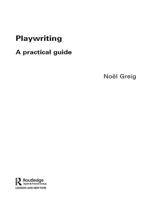 Book cover of Playwriting: A Practical Guide