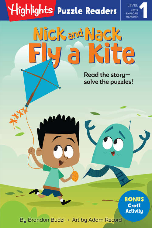 Book cover of Nick and Nack Fly a Kite (Highlights Puzzle Readers)