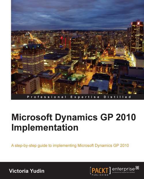 Book cover of Microsoft Dynamics GP 2013 Implementation