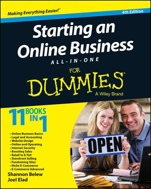 Book cover of Starting an Online Business All-in-One For Dummies