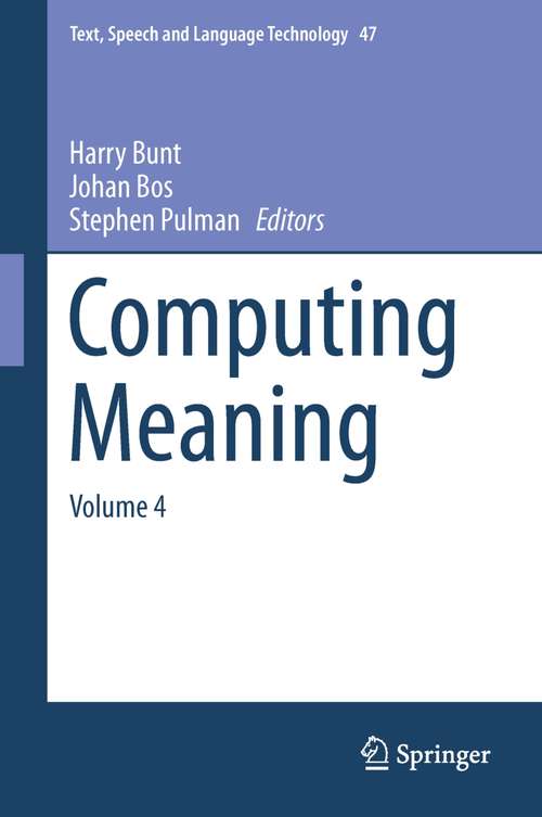 Book cover of Computing Meaning