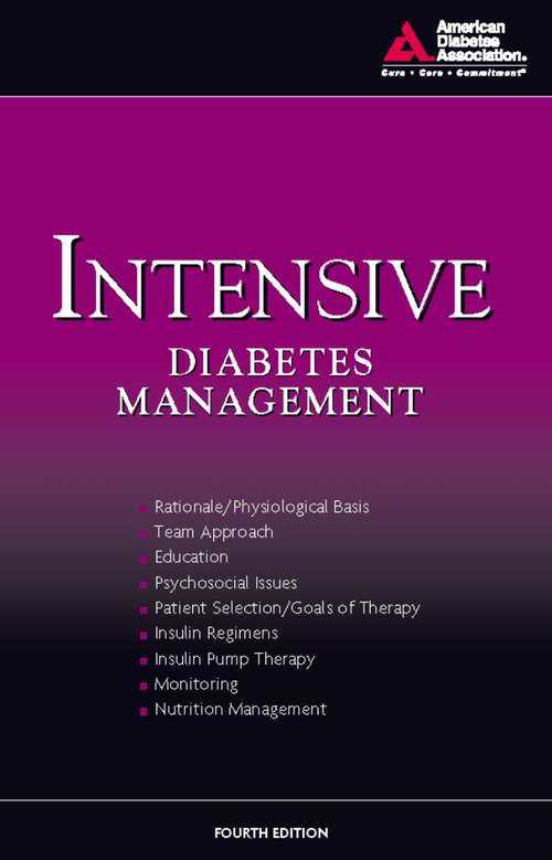 Book cover of Intensive Diabetes Management