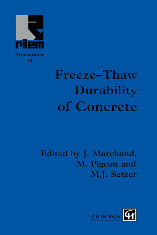 Book cover of Freeze-Thaw Durability of Concrete