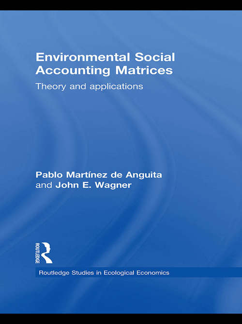 Environmental Social Accounting Matrices: Theory and Applications (Routledge Studies in Ecological Economics #7)