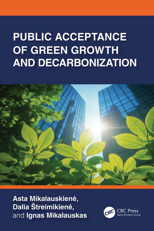 Book cover of Public Acceptance of Green Growth and Decarbonization (1)