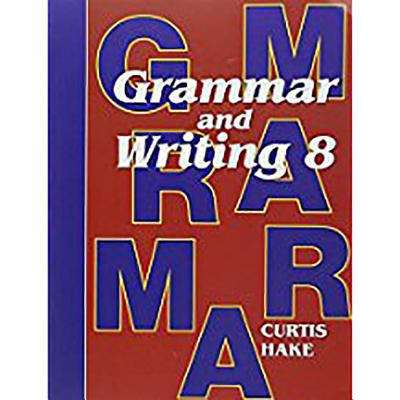 Book cover of Grammar and Writing 8