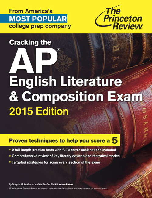Book cover of Cracking the AP English Literature & Composition Exam, 2015 Edition